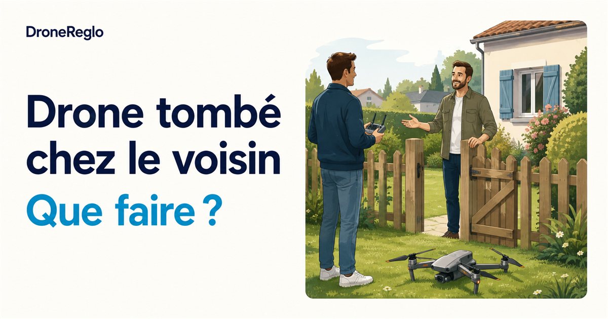 Mon drone est tombé chez le voisin : que faire et ai-je le droit d’aller le récupérer ?