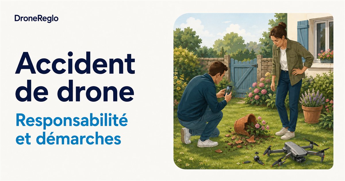 Un télépilote échange sur les démarches après un accident de drone.
