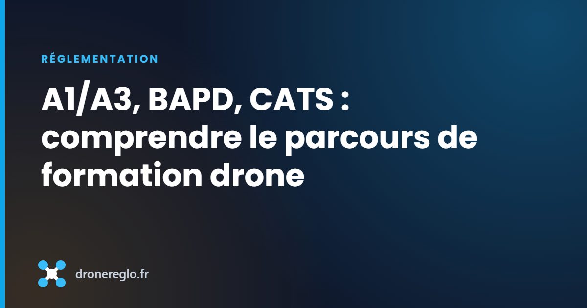 A1/A3, BAPD, CATS : comprendre le parcours de formation drone
